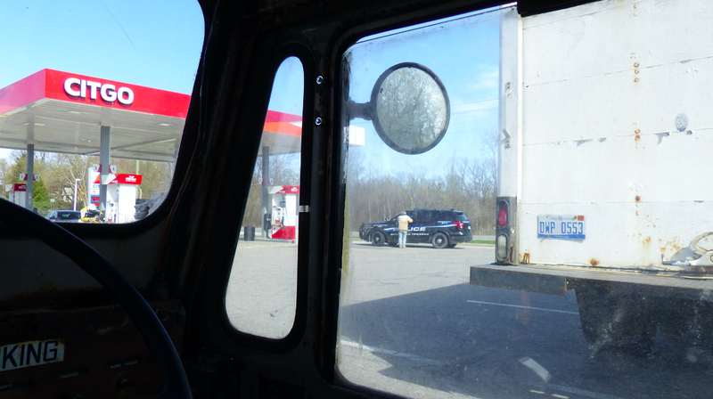 I pulled into the parking lot after talking with officers to get a bit of rest (to make them feel a bit more comfortable that i’d be okay to drive), though I really wasn’t that tired.